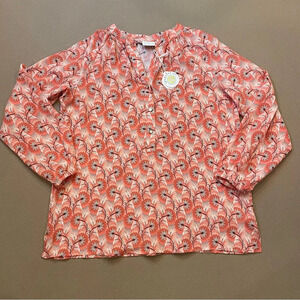 Spartina 449 Cora 100%Silk Blouse Size Medium New w Tags